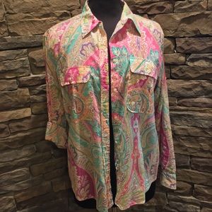 Ralph Lauren Button down blouse 🌿🌸